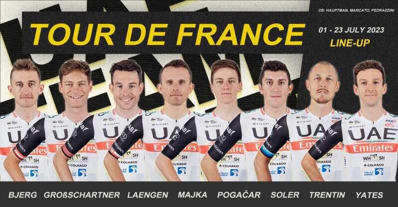 UAE Team Emirates Confirm Squad for Tour de France