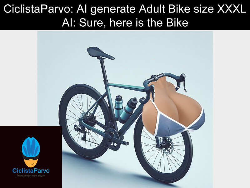 CiclistaParvo: AI generate Adult Bike size XXXL