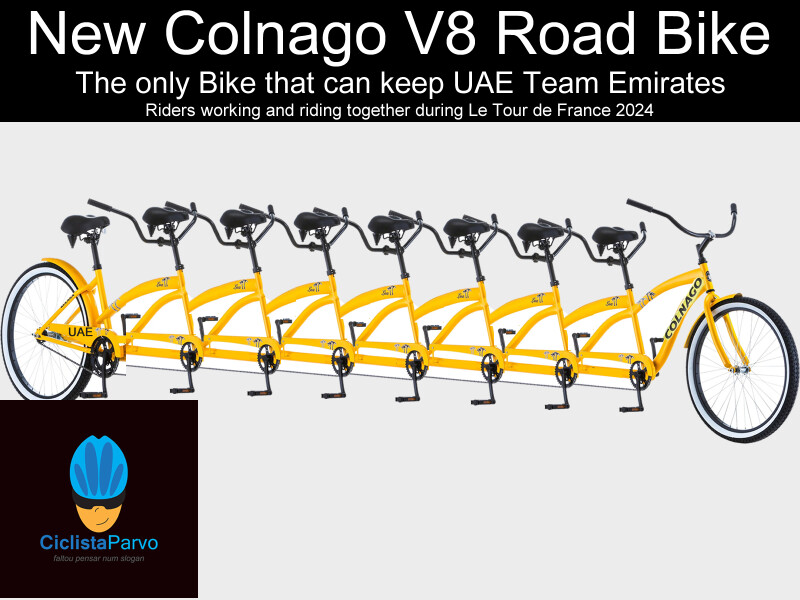 New Colnago V8 Road Bike - The only Bike that can keep UAE Team Emirates Riders working and riding together