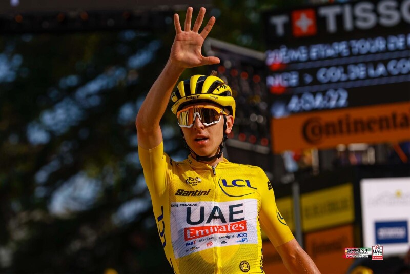 Another success in yellow for Tadej Pogačar