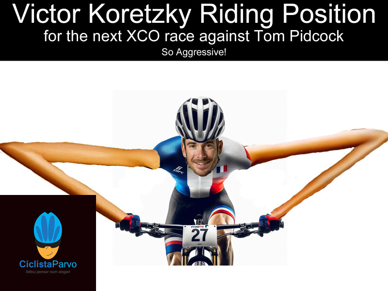 Victor Koretzky Riding Position for the next XCO race against Tom Pidcock