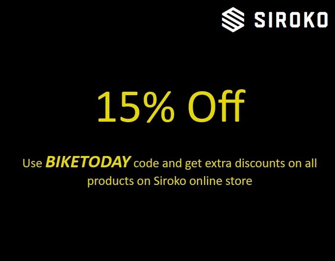 Extra 15% Discount on all Siroko products for Cycling, Snow, Fitness, Adventure and LifeStyle!
