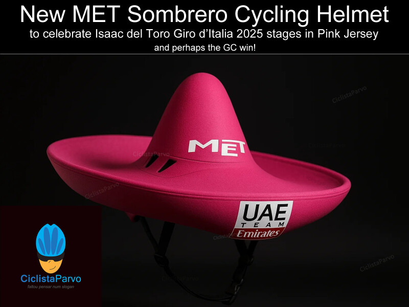 New MET Sombrero Cycling Helmet to celebrate Isaac del Toro Giro d'Italia 2025 stages in Pink Jersey and perhaps the GC win!