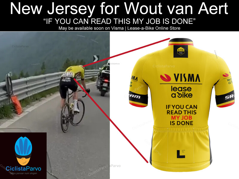 New Jersey for Wout van Aert "IF YOU CAN READ THIS MY JOB IS DONE"