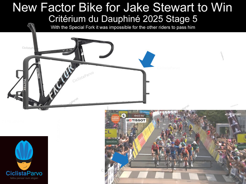 New Factor Bike for Jake Stewart to Win Critérium du Dauphiné 2025 Stage 5