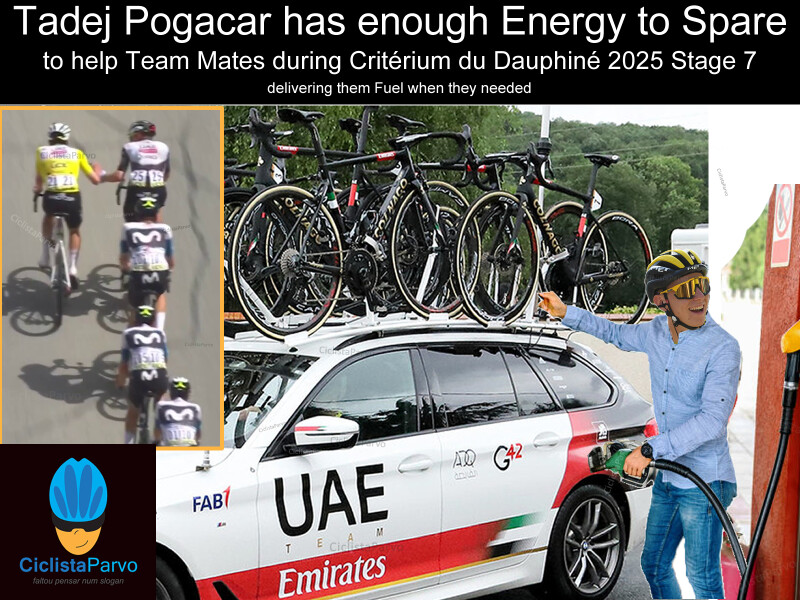 Tadej Pogacar has enough Energy to Spare