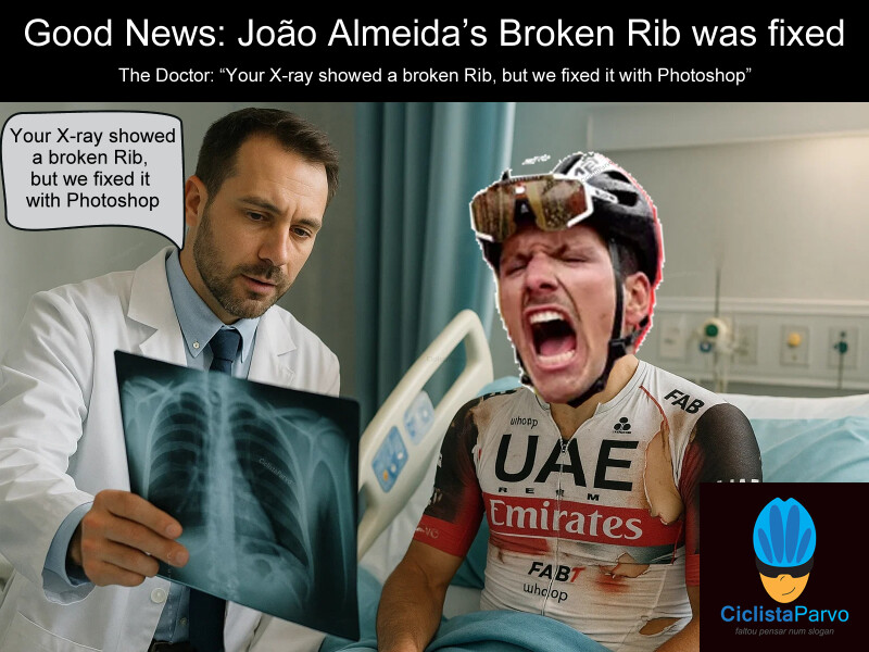Good News: João Almeida's Broken Rib was fixed